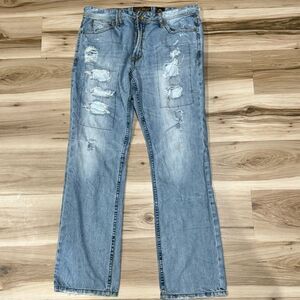 Akoo Light Blue Distressed Jeans